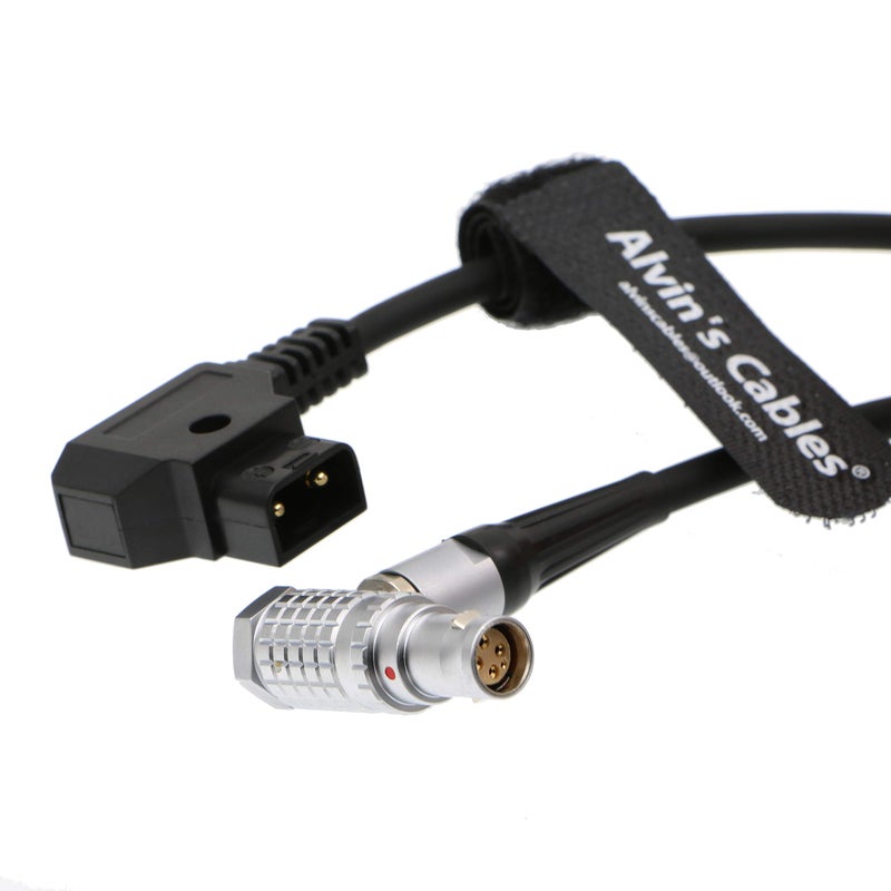 Alvin's Cables كابل الطاقة الأحمر من ألفين لكاميرا RED Komodo-X لكاميرا RED DSMC2 Epic Scarlet D-Tap إلى كابل أنثوي بزاوية 6 دبابيس لطائرة DJI Ronin 4D بطول 1م/39.4 بوصة - Image 3